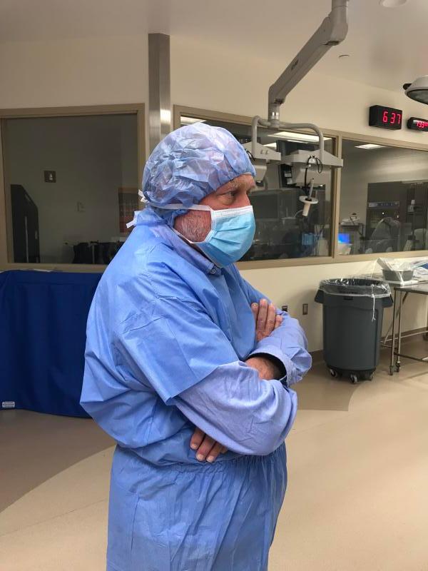 April 2018 BHVFD. EMS Company member John White participates in cardiac Cath Lab tour at Stony Brook Southampton Hospital.